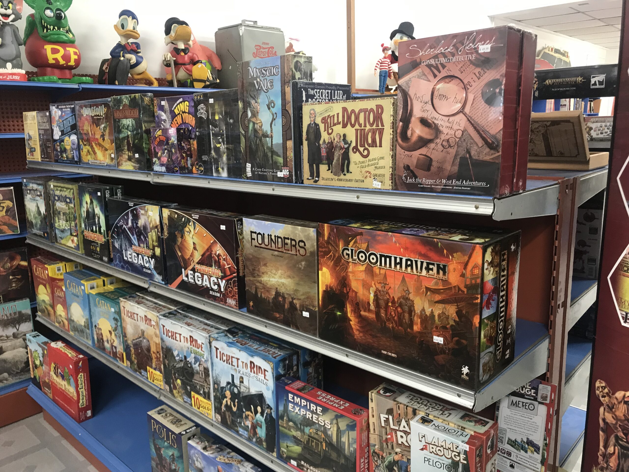 Games on the Game Shelves